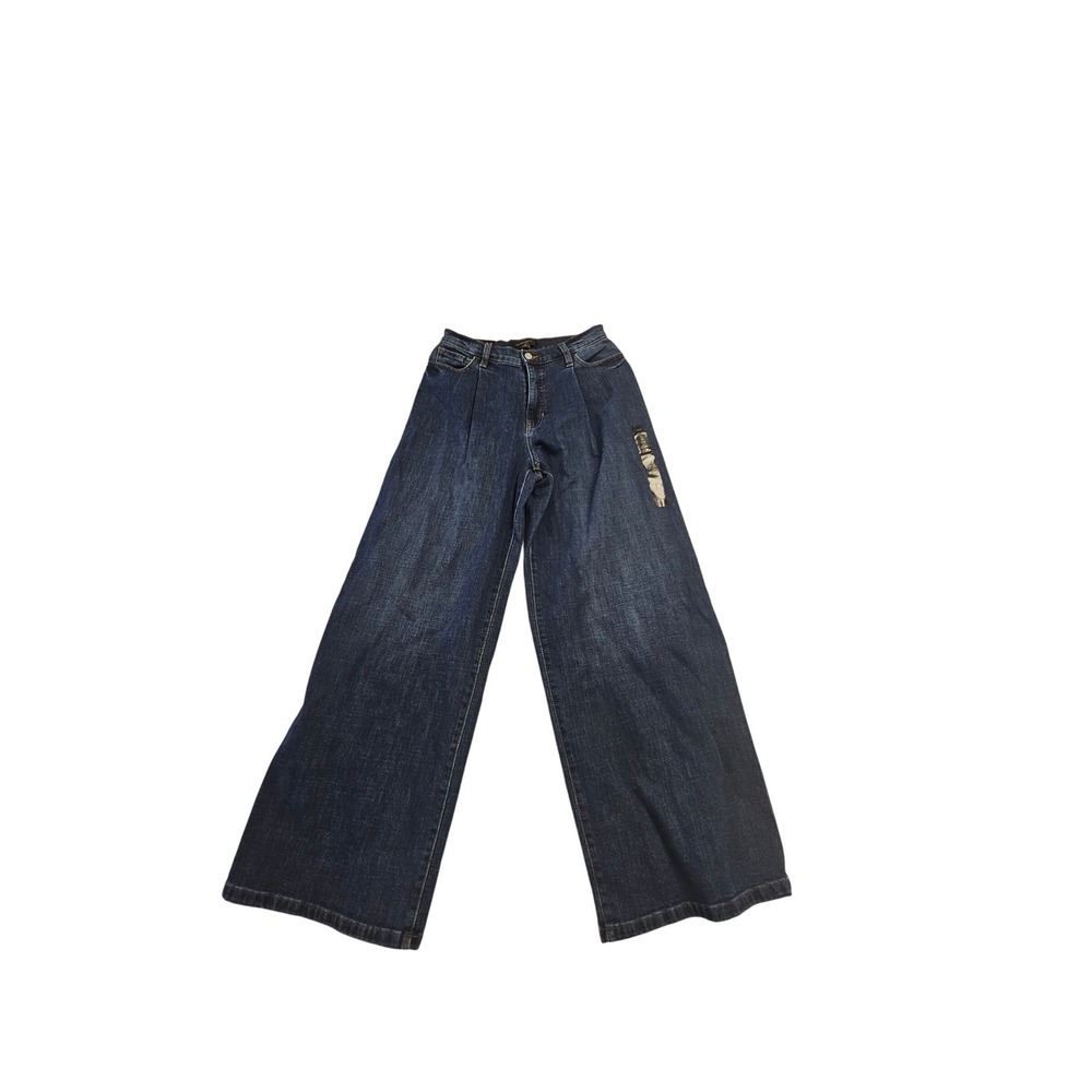 Banana Republic High Rise Wide Leg Jeans Indigo Blue 27/4R NWT 537038-00-1